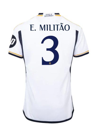 Real Madrid E. Militão 3 Home Jersey 23-24