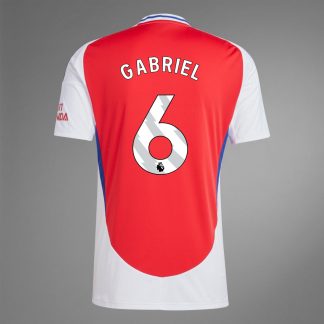 Arsenal Home GABRIEL 6 Soccer Jersey 24-25