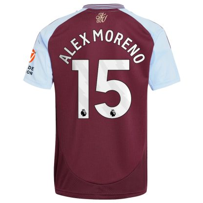 Aston Villa Home Alex Moreno 15 Jersey 24-25