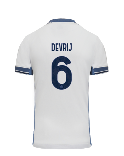 Inter Milan Away DEVRIJ 6 Jersey 24-25
