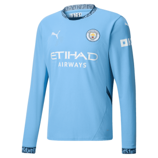 Manchester City Home Long Sleeve Jersey 24-25