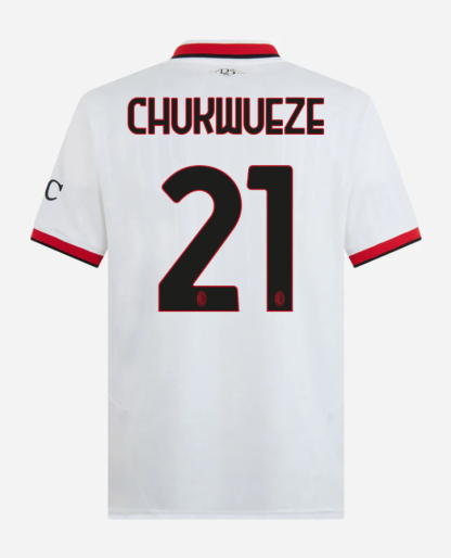 AC Milan Away Chukwueze 21 Serie A Jersey 24-25