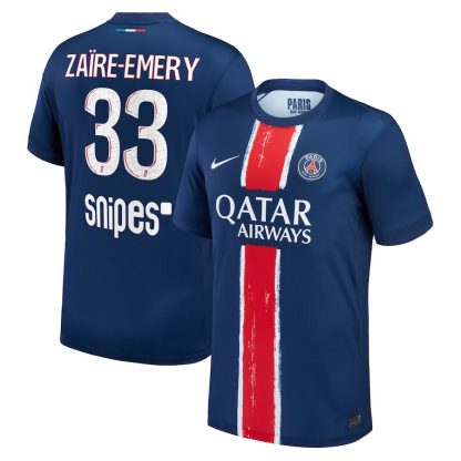 PSG Home Zaïre-Emery 33 Jersey 24-25
