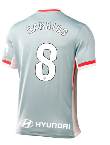 Atletico Madrid Away BARRIOS 8 Laliga Jersey 24-25