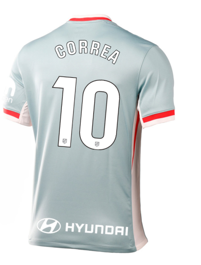Atletico Madrid Away CORREA 10 Laliga Jersey 24-25