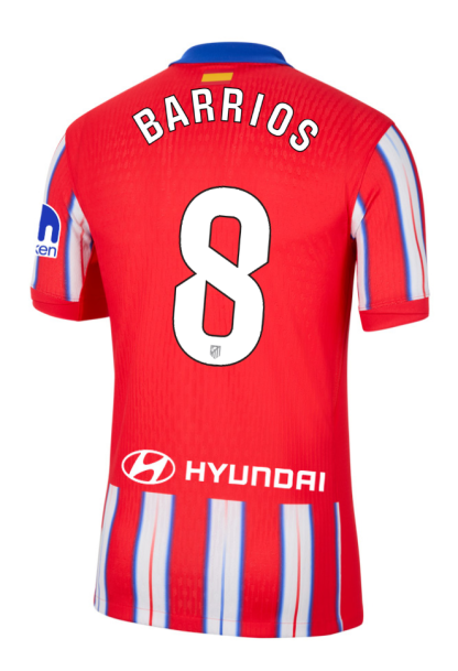 Atletico Madrid Home BARRIOS 8 Laliga Jersey 24-25