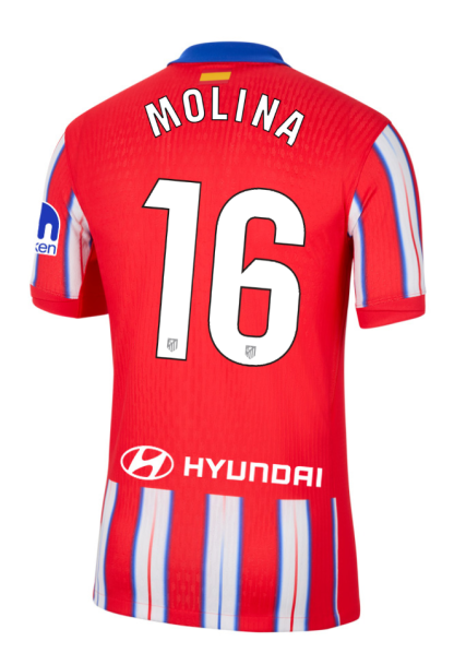 Atletico Madrid Home MOLINA 16 Laliga Jersey 24-25