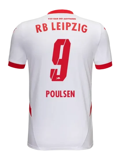 RB Leipzig Home POULSEN 9 Jersey 24-25
