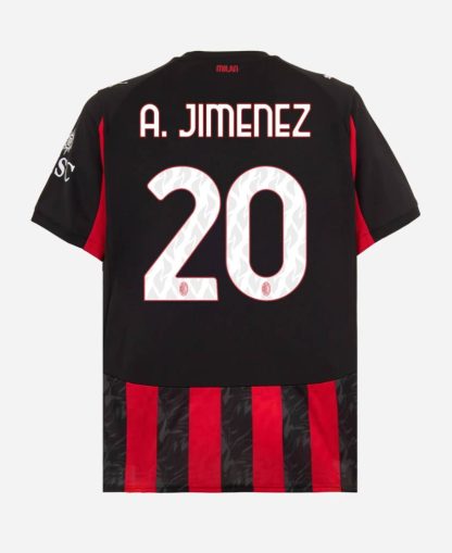 AC Milan Home A. JIMENEZ 20 Jersey 25-26