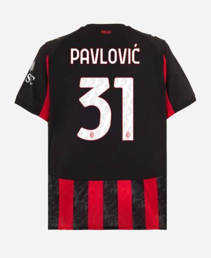 AC Milan Home PAVLOVIĆ 31 Jersey 25-26