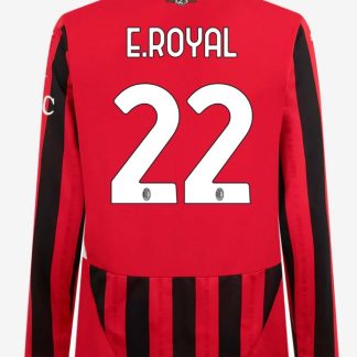 AC Milan Home Long Sleeve E.Royal 22 Serie A Jersey 24-25