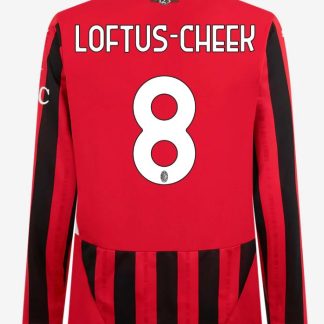 AC Milan Home Long Sleeve Loftus-Cheek 8 Serie A Jersey 24-25