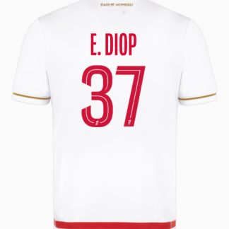 AS Monaco Home E.DIOP 37 Jersey 25-26