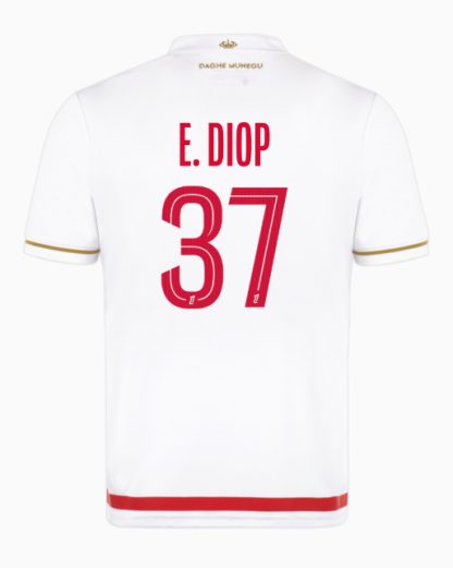 AS Monaco Home E.DIOP 37 Jersey 25-26