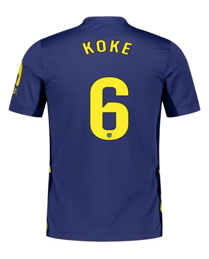 Atletico Madrid Away KOKE 6 Jersey 25-26