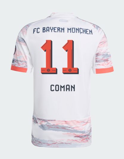 Bayern Munich Away Coman 11 Jersey 25-26