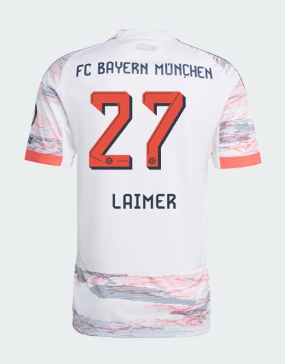 Bayern Munich Away Laimer 27 Jersey 25-26