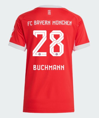 Bayern Munich Home Buchmann 28 Women Jersey 25-26