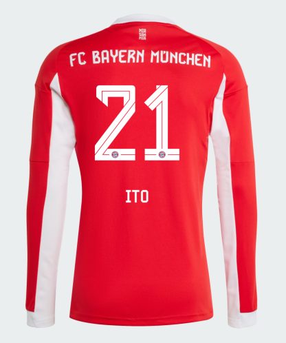 Bayern Munich Home Ito 21 Long Sleeve Jersey 25-26