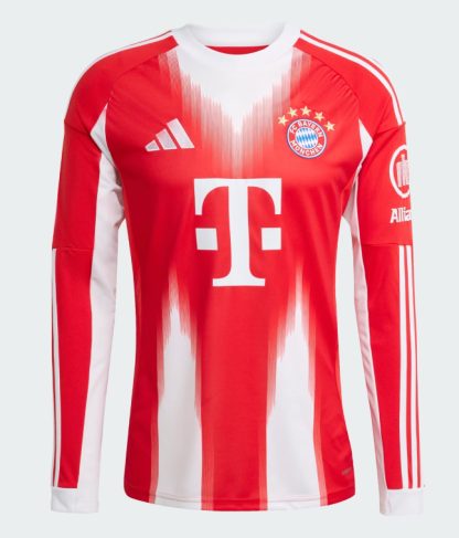 Bayern Munich Home Long Sleeve Jersey 25-26