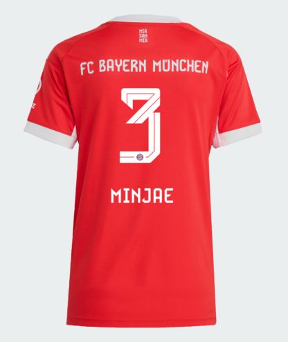 Bayern Munich Home Minjae 3 Women Jersey 25-26