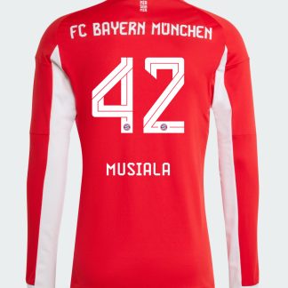 Bayern Munich Home Musiala 42 Long Sleeve Jersey 25-26