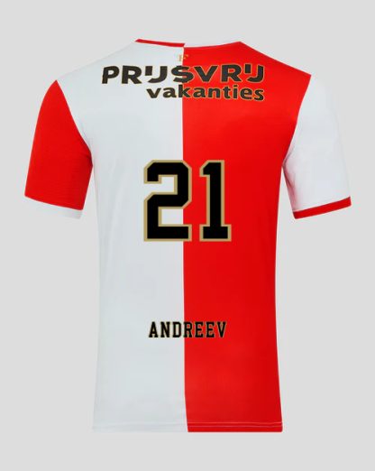 Feyenoord Home ANDREEV 21 Jersey 25-26