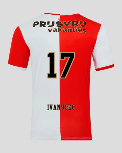 Feyenoord Home IVANUSEC 17 Jersey 25-26