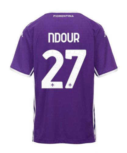 Fiorentina Home NDOUR 27 Jersey 25-26