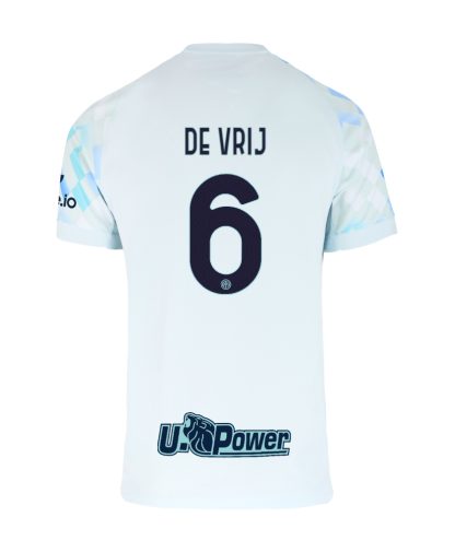 Inter Milan Away DE VRIJ 6 Jersey 25-26