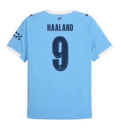 Manchester City Home Haaland 9 UCL Jersey 25-26
