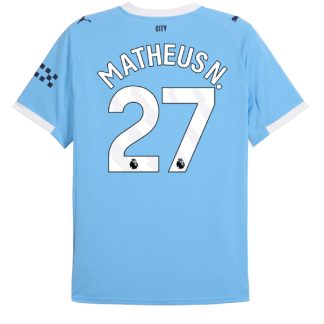 Manchester City Home Matheus N. 27 Jersey 25-26