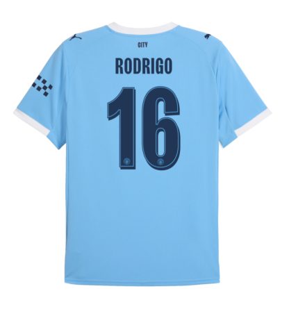 Manchester City Home Rodrigo 16 UCL Jersey 25-26