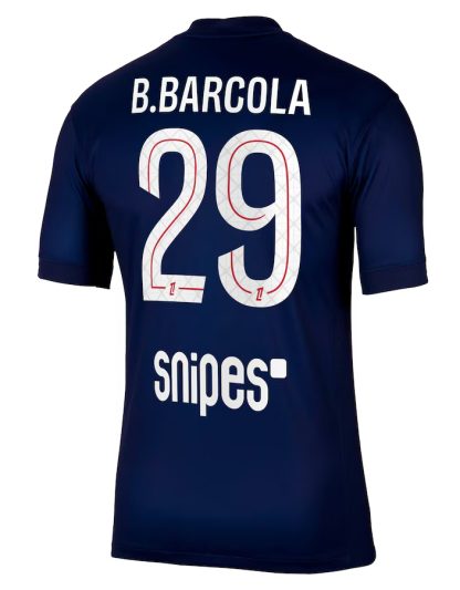 PSG Home B.Barcola 29 Jersey 25-26