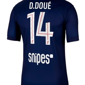 PSG Home D. Doué 14 Jersey 25-26