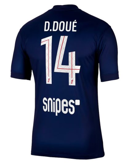 PSG Home D. Doué 14 Jersey 25-26