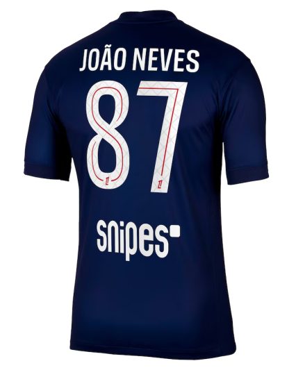 PSG Home João Neves 87 Jersey 25-26
