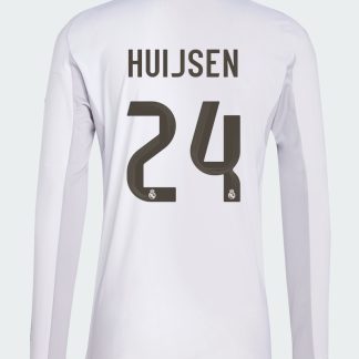 Real Madrid Home Huijsen 24 Long Sleeve Jersey 25-26