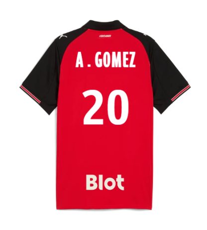 Rennais Home A.GOMEZ 20 Jersey 25-26