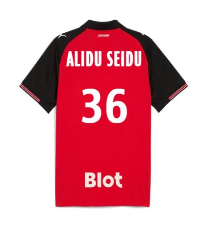 Rennais Home ALIDU SEIDU 36 Jersey 25-26