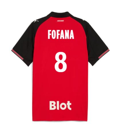 Rennais Home FOFANA 8 Jersey 25-26