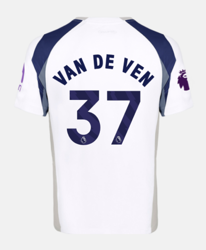 Tottenham Hotspur Home VAN DE VEN 37 Jersey 25-26