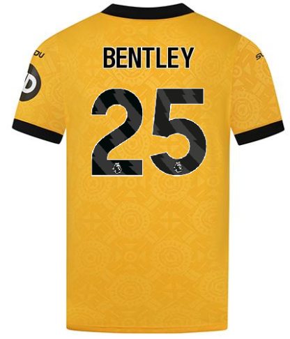 Wolverhampton Wanderers Home BENTLEY 25 Jersey 25-26