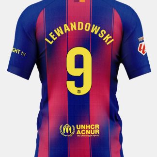 Barcelona Home LEWANDOWSKI 9 Jersey 25-26