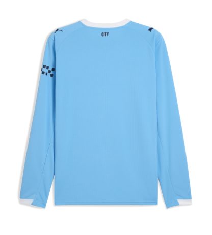 Manchester City Home Long Sleeve Jersey 25-26 - Image 2