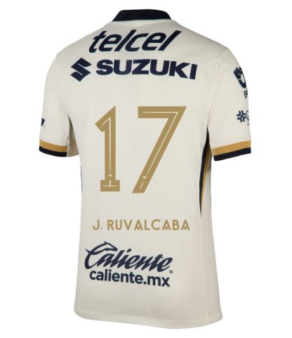 Pumas UNAM Home J. RUVALCABA 17 Jersey 25-26