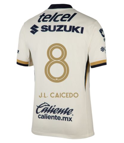 Pumas UNAM Home J.L. CAICEDO 8 Jersey 25-26