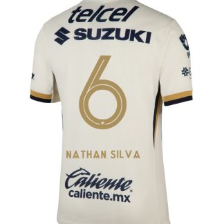 Pumas UNAM Home NATHAN SILVA 6 Jersey 25-26