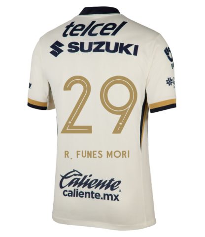 Pumas UNAM Home R. FUNES MORI 29 Jersey 25-26