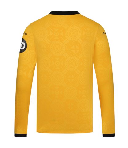 Wolverhampton Wanderers Home Long Sleeve Jersey 25-26 - Image 2